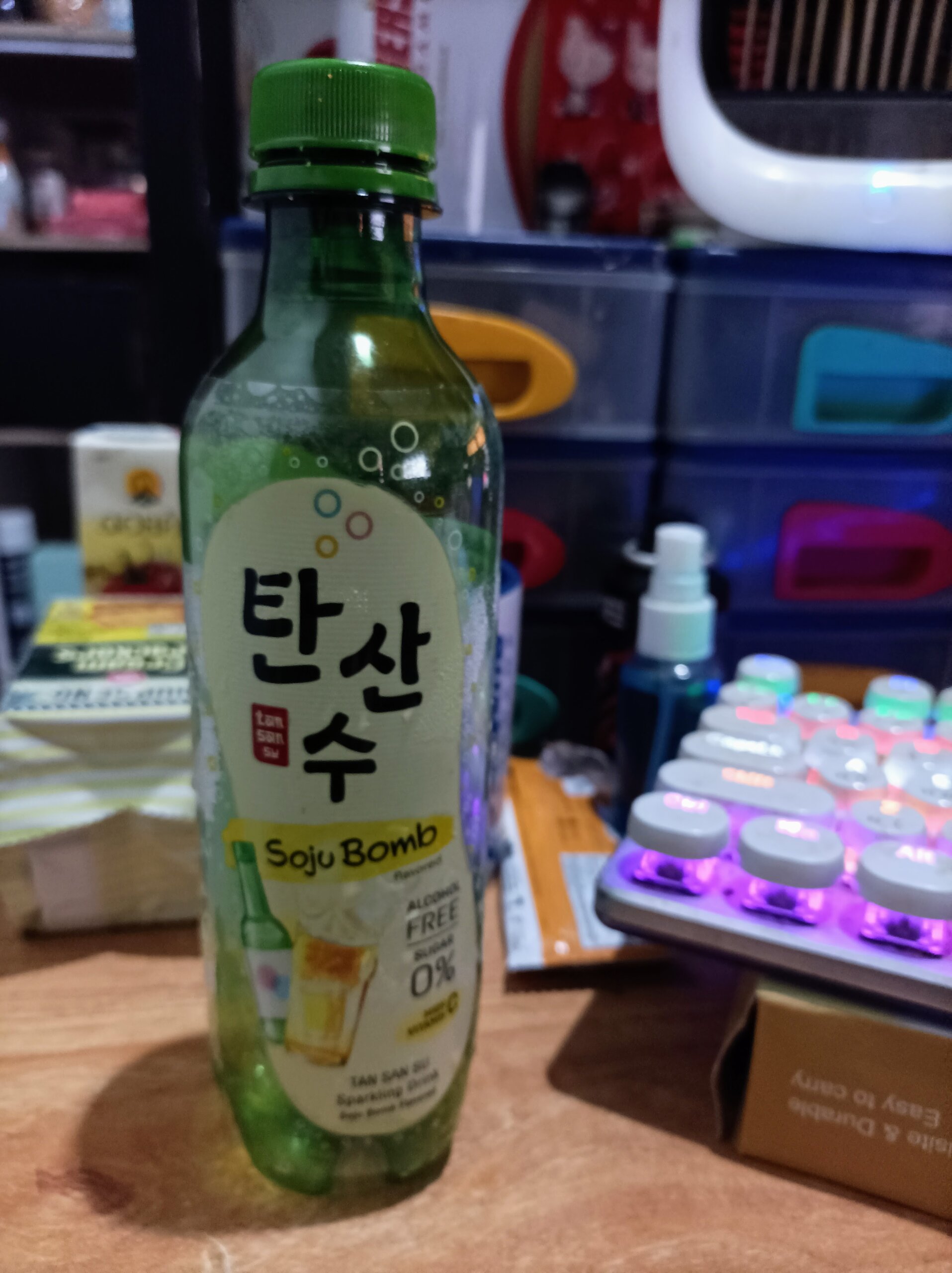 ビールのような味の韓国の炭酸水