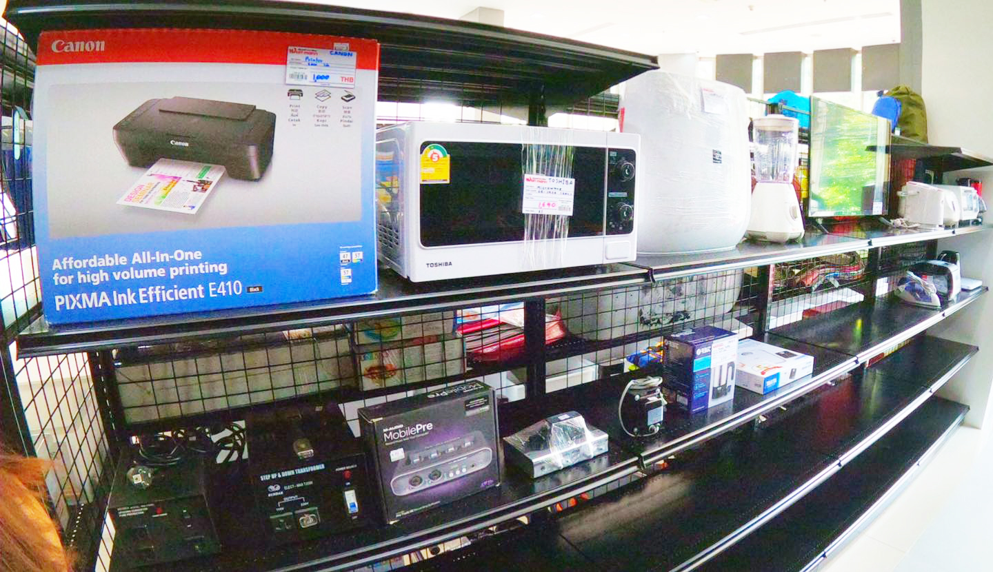 電化製品など、今後、販売する商品を充実させていく